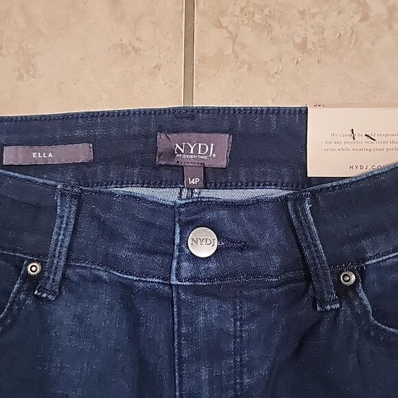 NYDJ Ella 14P Women's Denim Shorts With Lift X Tuck Technology - Picture 8 of 12